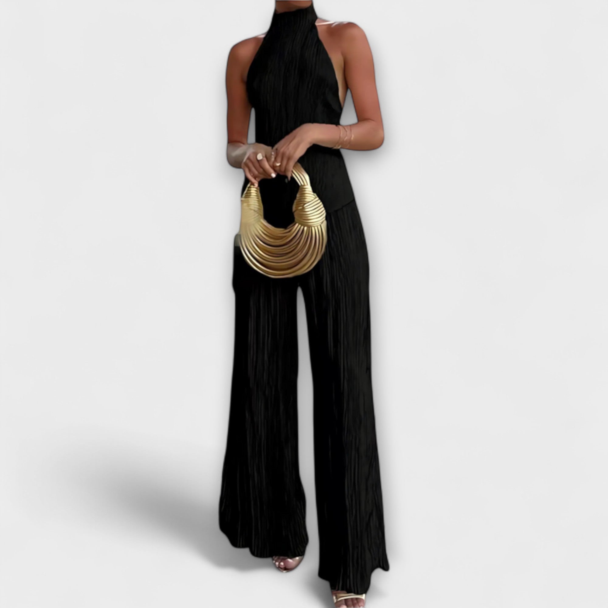 Pilarica - Set elegant plissé asimetric