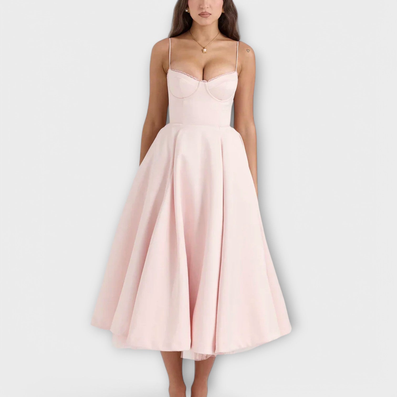 Mélie – Rochie ușoară de vară cu detaliu corset