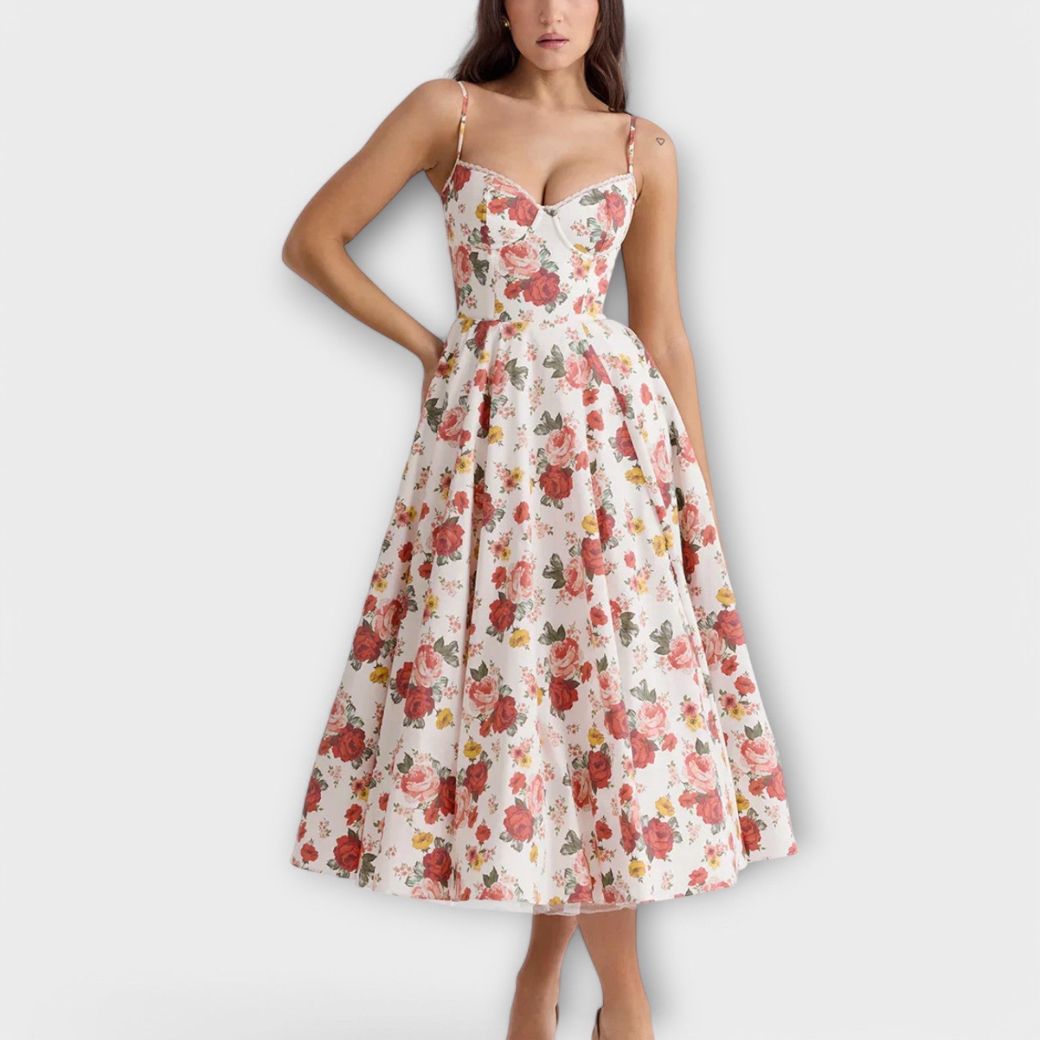 Mélie – Rochie ușoară de vară cu detaliu corset