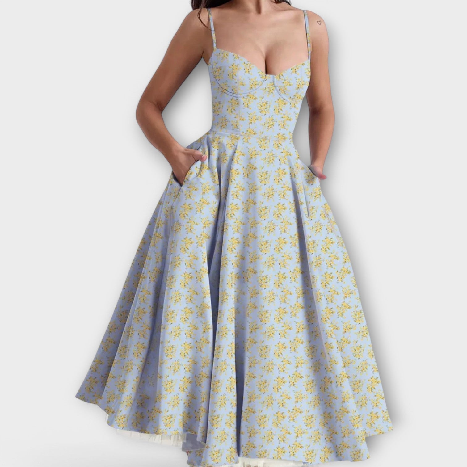 Mélie – Rochie ușoară de vară cu detaliu corset