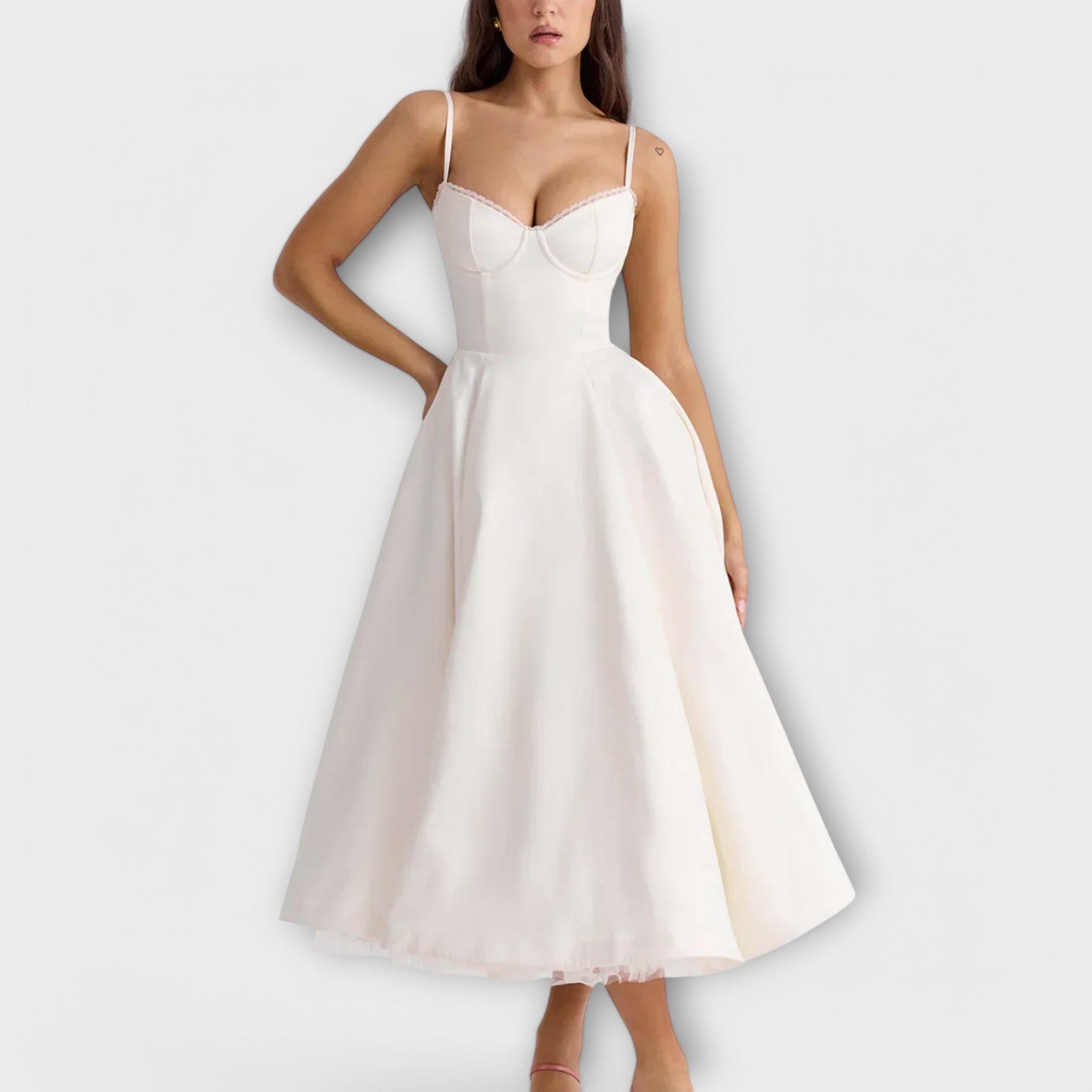 Mélie – Rochie ușoară de vară cu detaliu corset