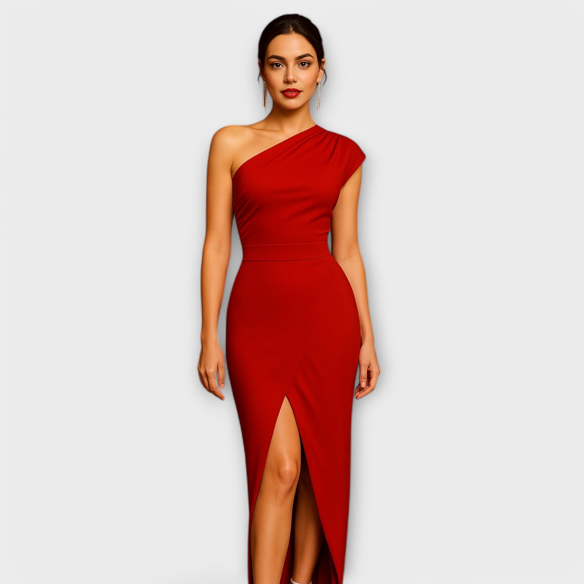 Rochie de seară elegantă asimetrică