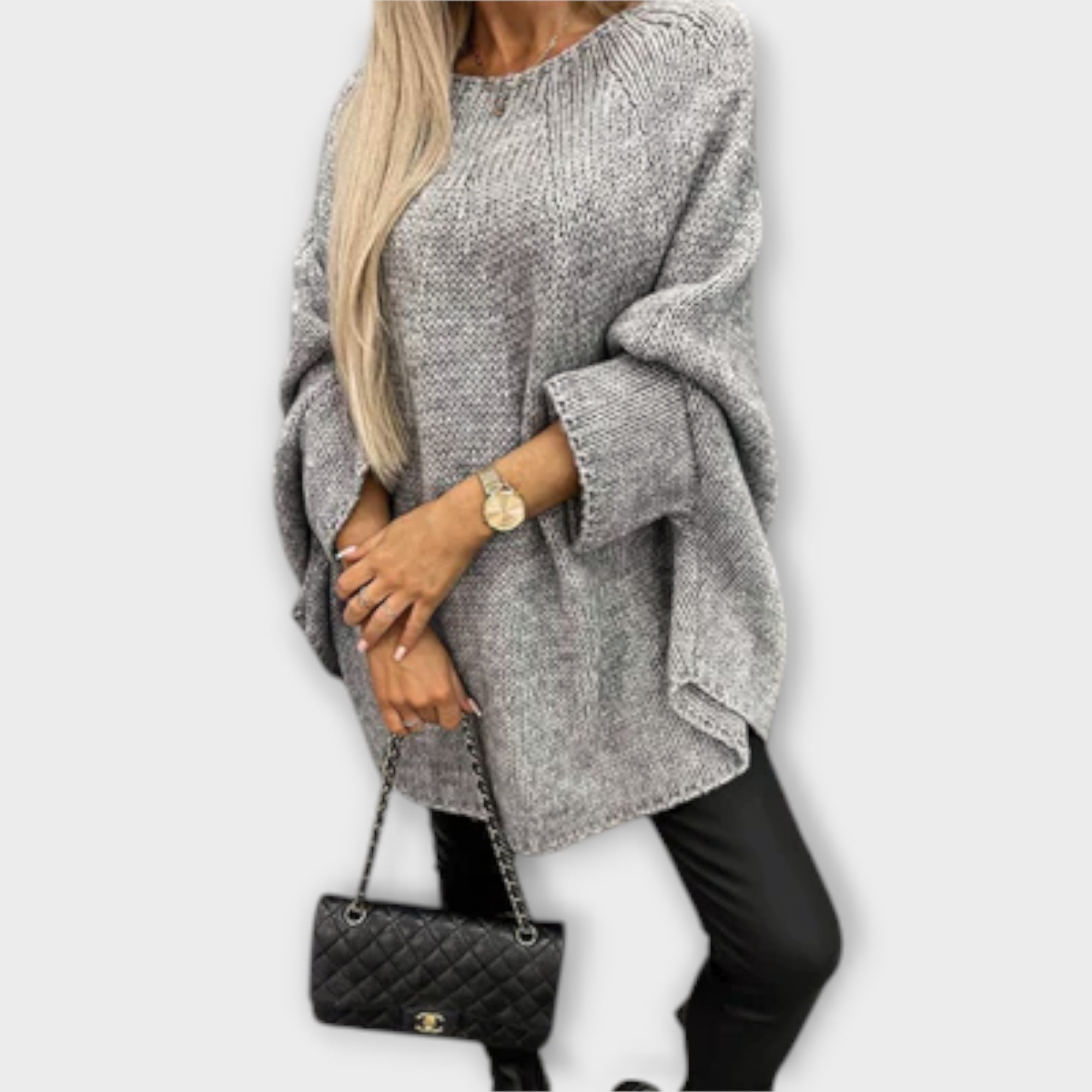 Isabelle - Pulover elegant pentru femei cu decolteu rotund