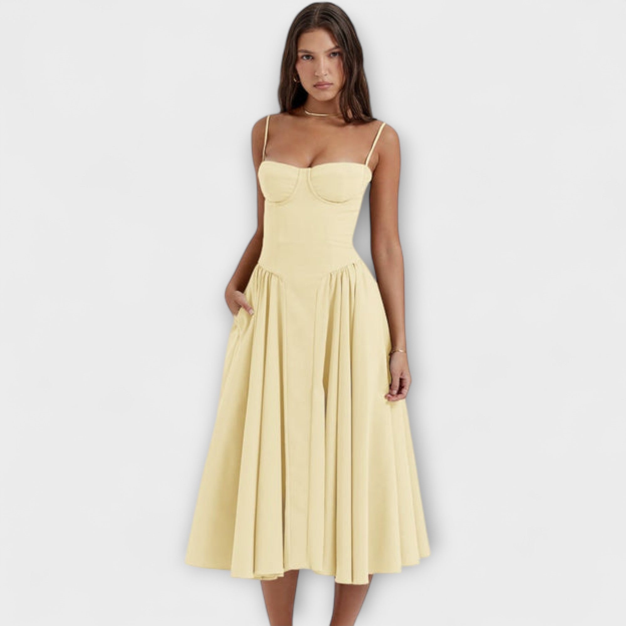Rosalie - Rochie corset elegantă fără mâneci