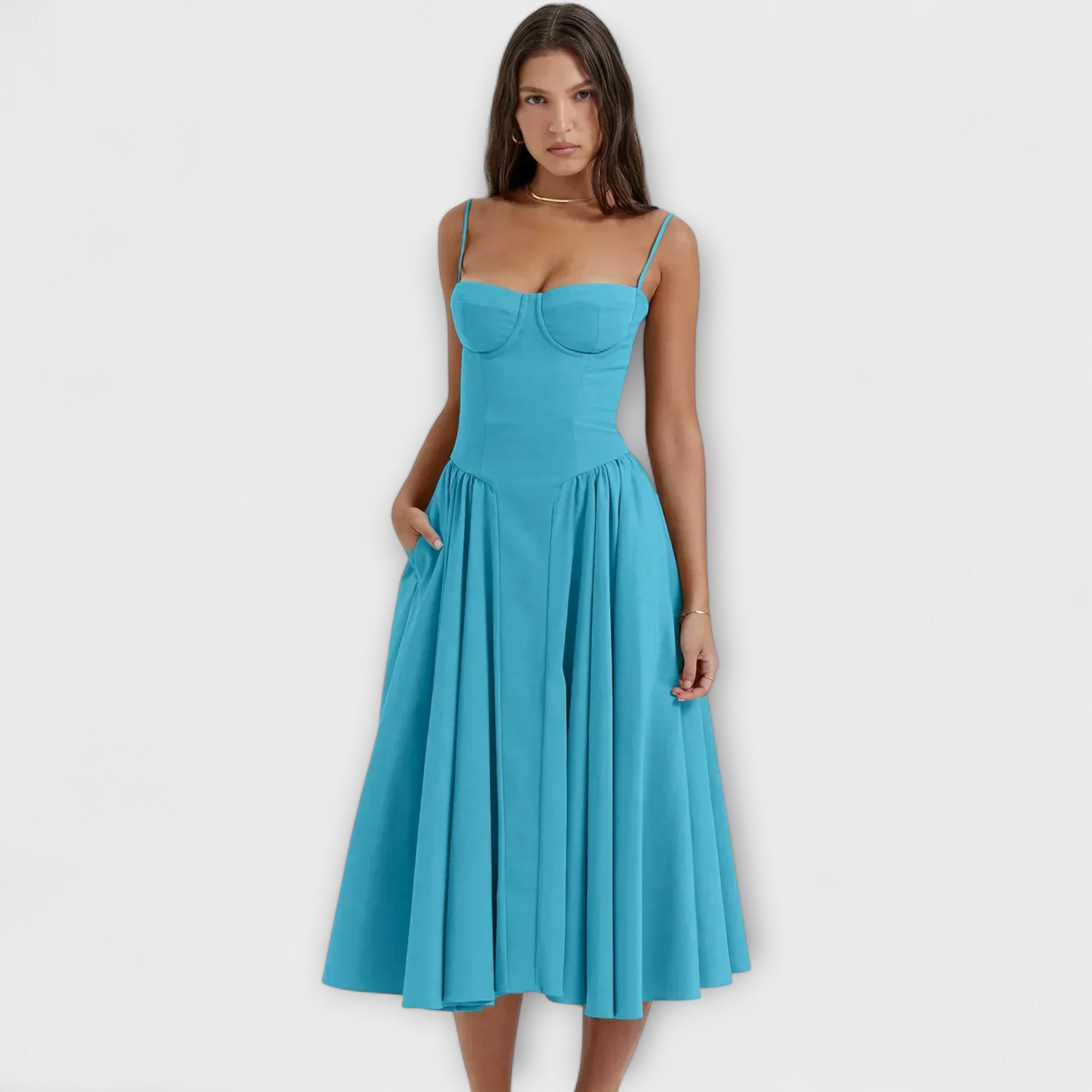 Rosalie - Rochie corset elegantă fără mâneci