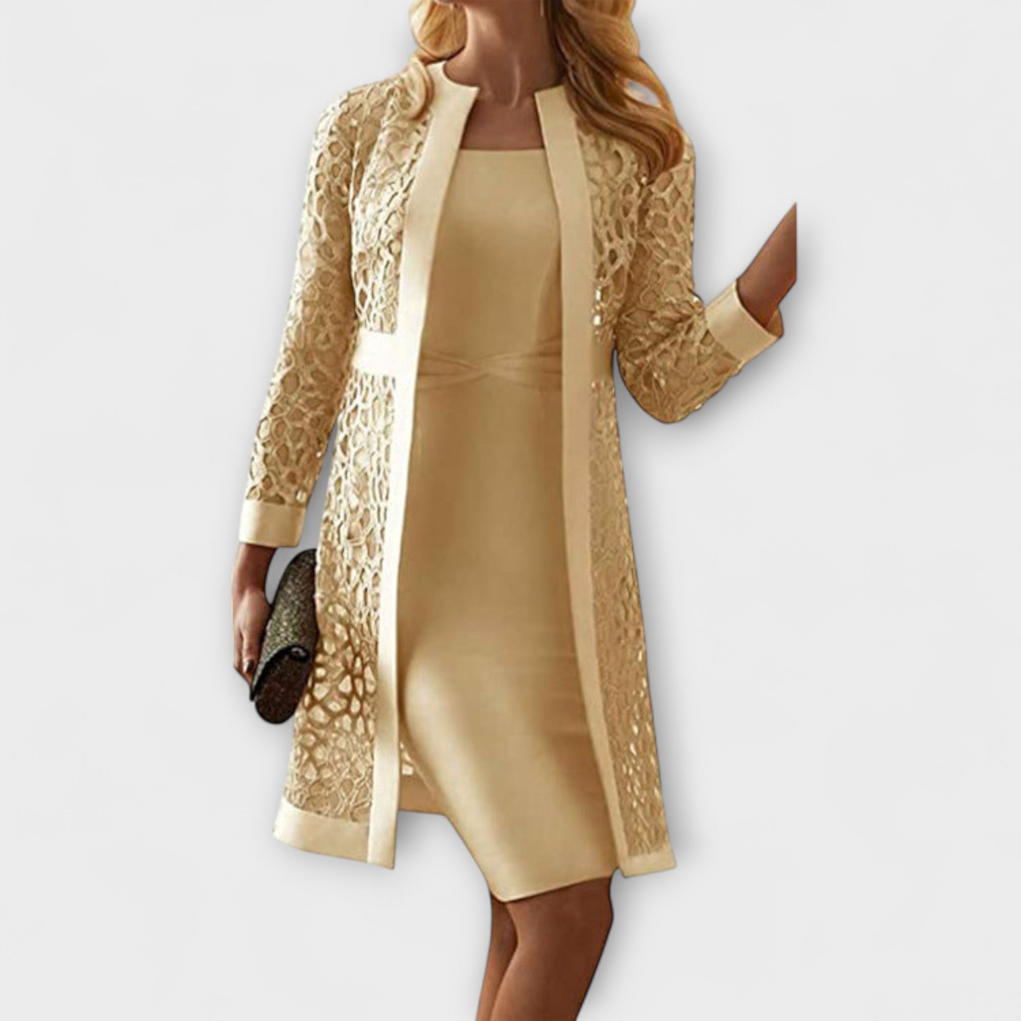 Runa - Rochie elegantă din dantelă două piese