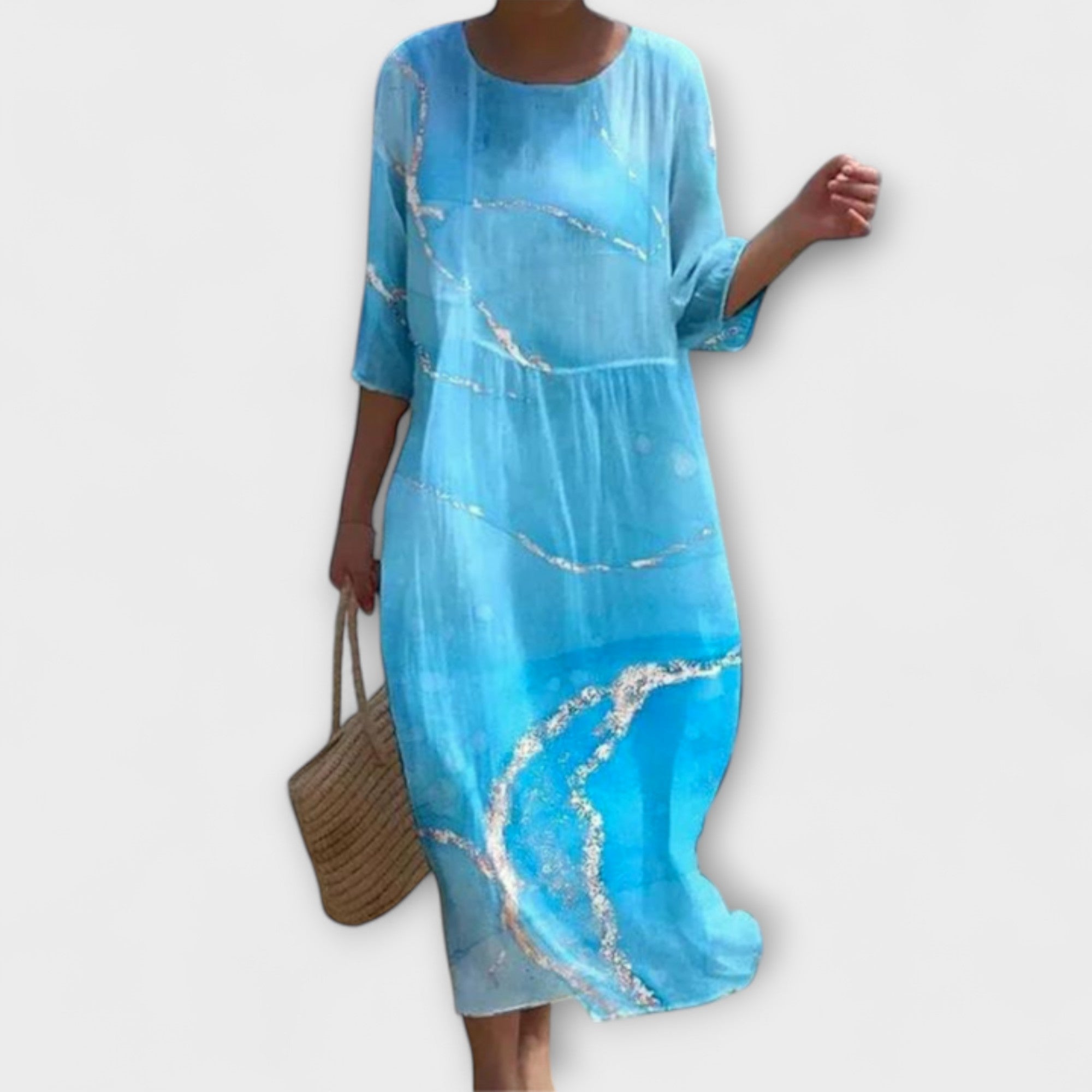 Miranda - Rochie Maxi Floral Stilată