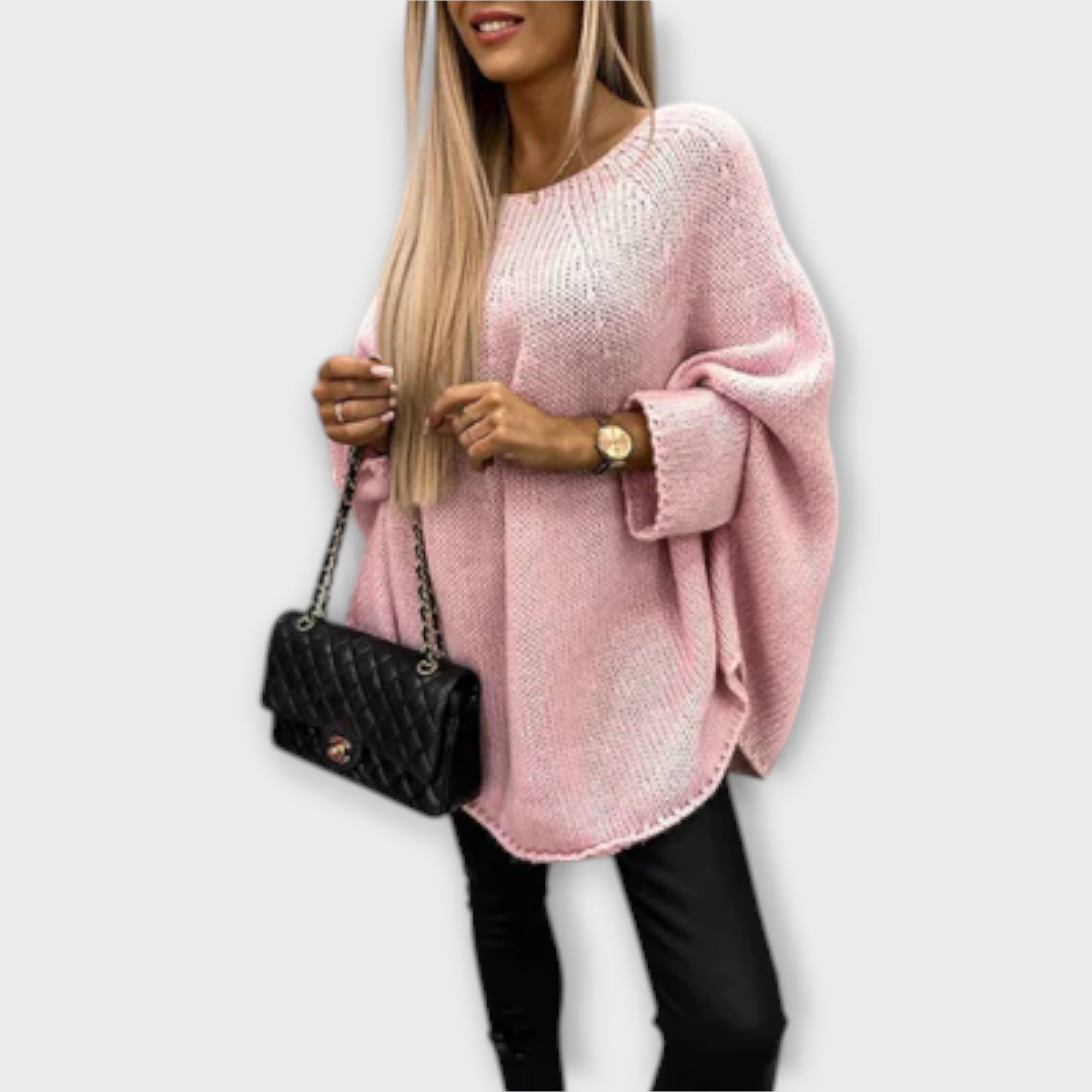 Isabelle - Pulover elegant pentru femei cu decolteu rotund