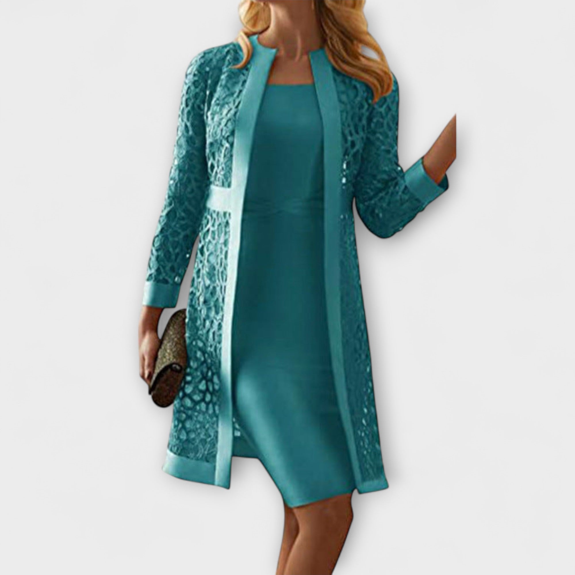 Runa - Rochie elegantă din dantelă două piese