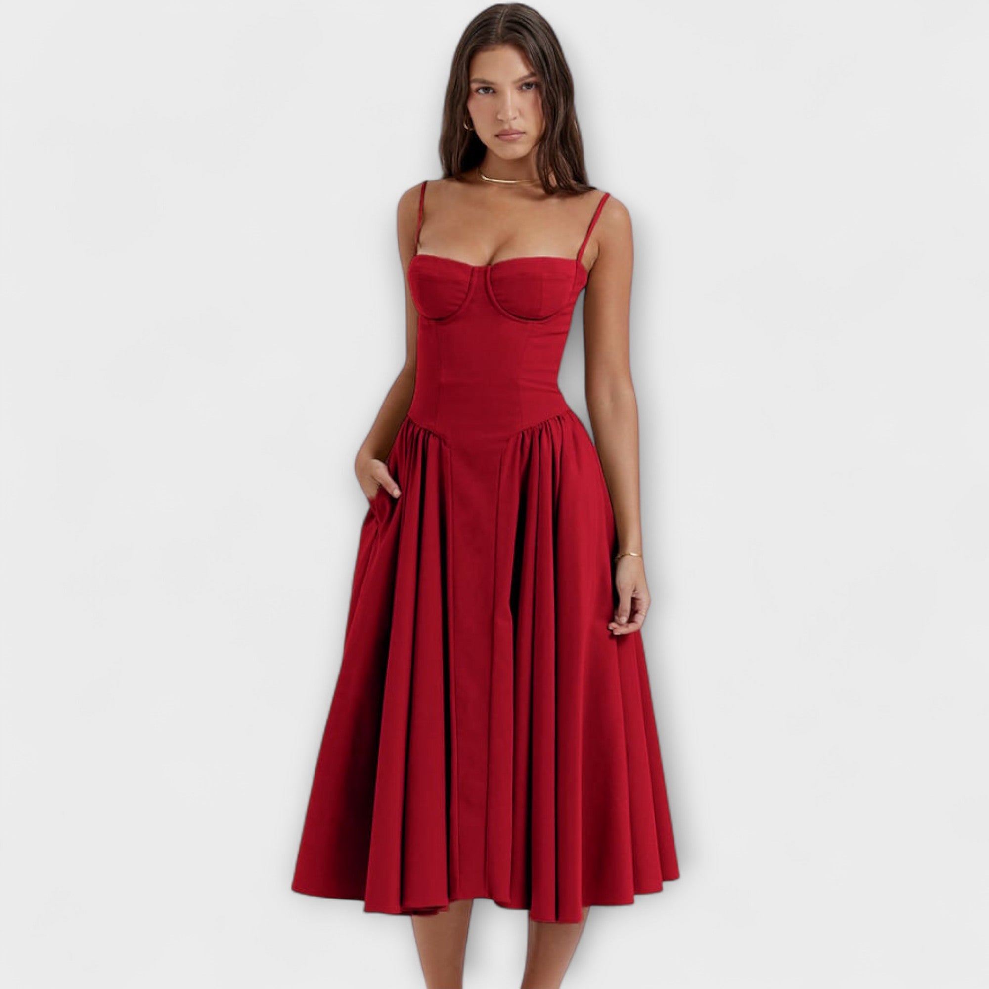 Rosalie - Rochie corset elegantă fără mâneci