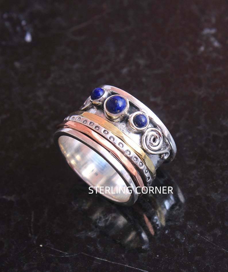 Inel de meditație Bohemian Sapphire