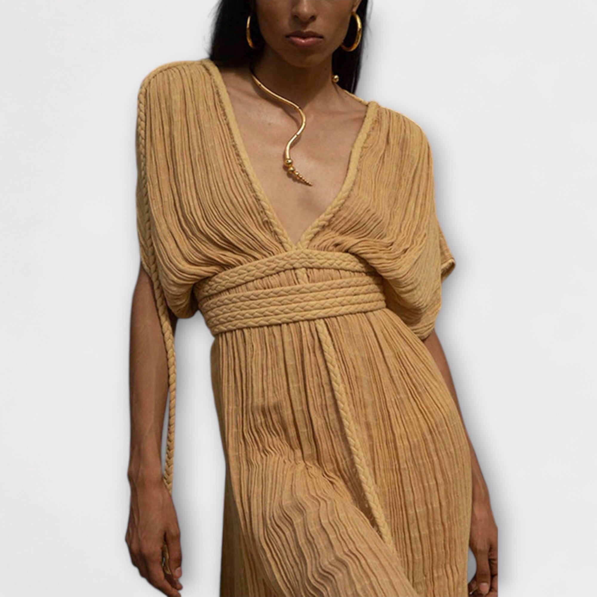 Rochie maxi kimono în stil grec