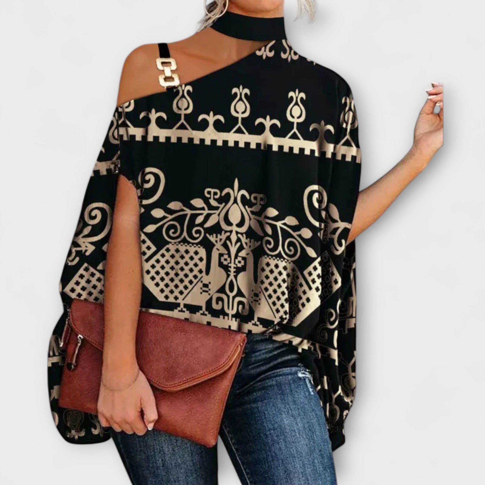 Bluza fără umeri pentru dame