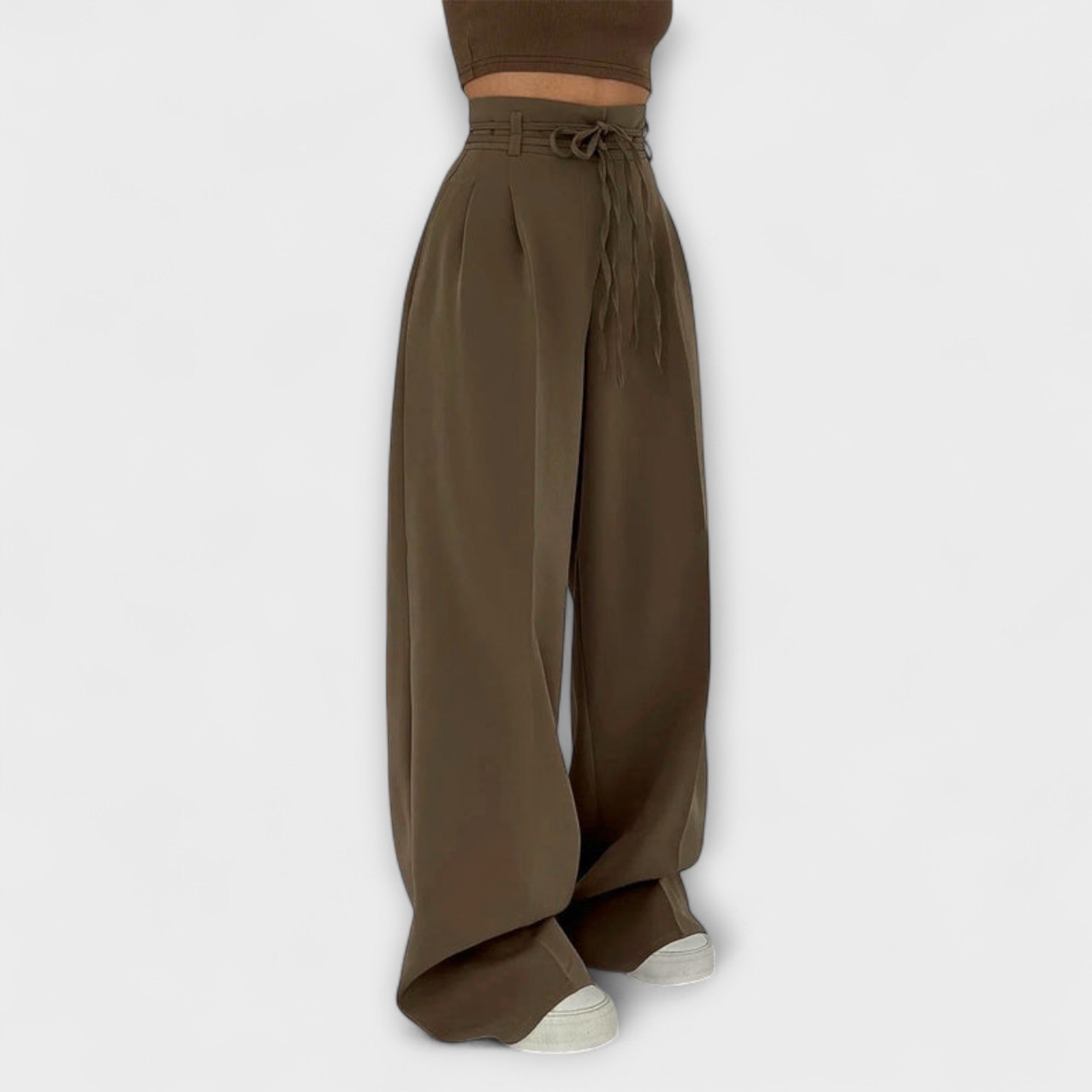 Jill - Pantaloni casual cu șiret