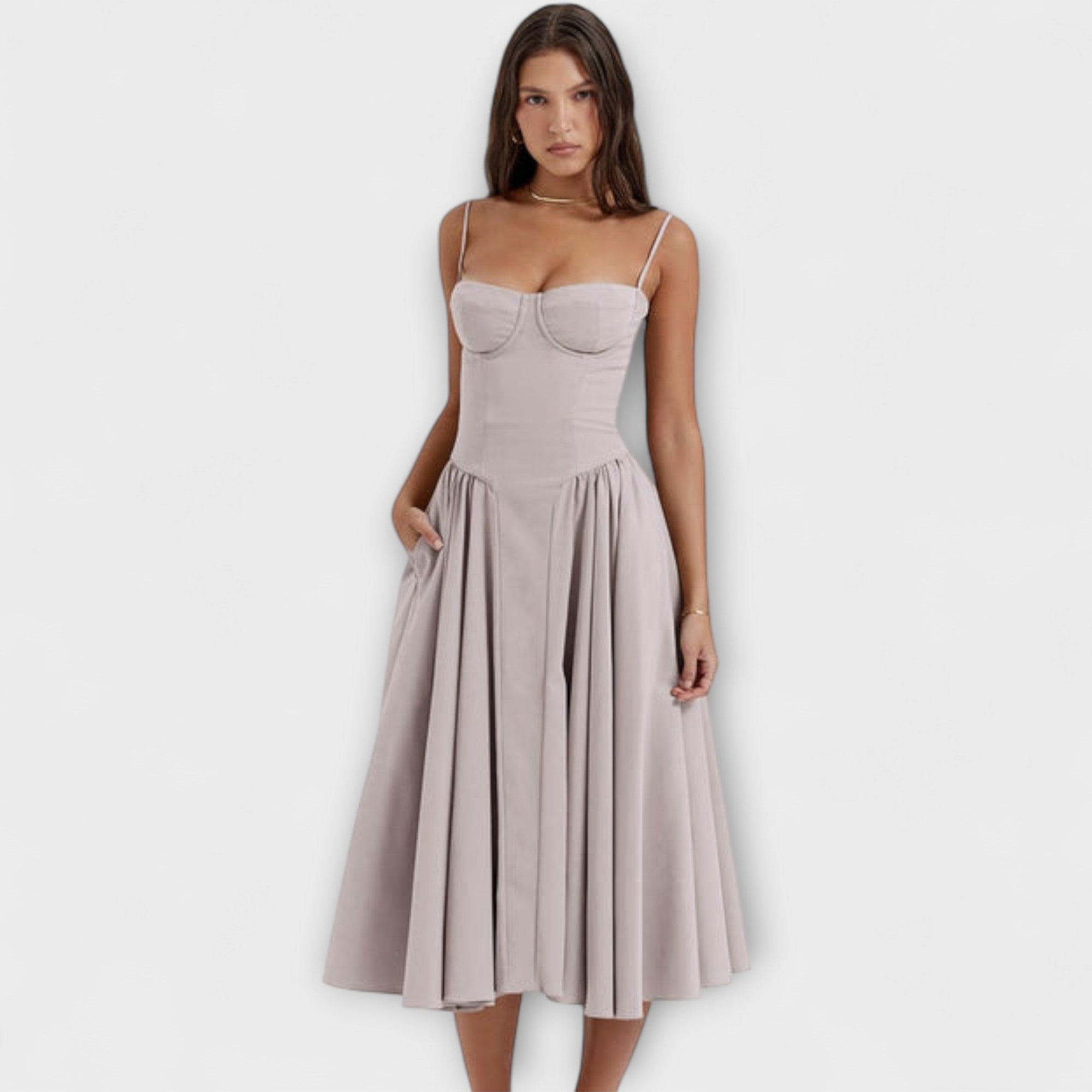 Rosalie - Rochie corset elegantă fără mâneci