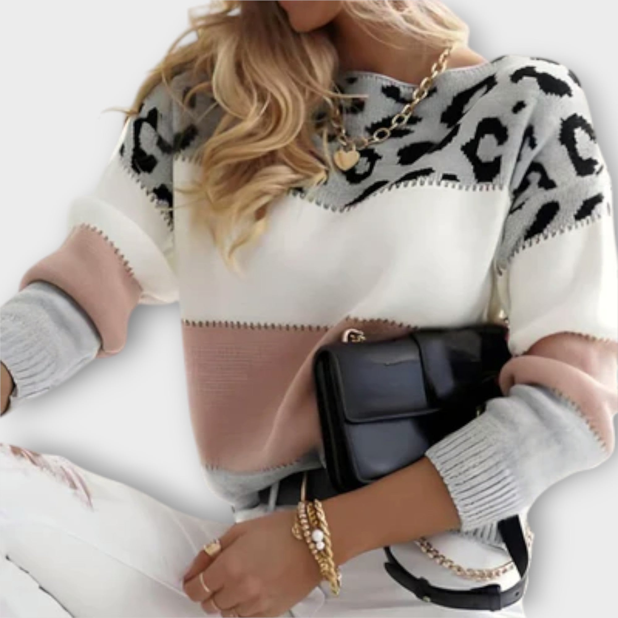 Cheyenne - Hanorac casual cu design leopard
