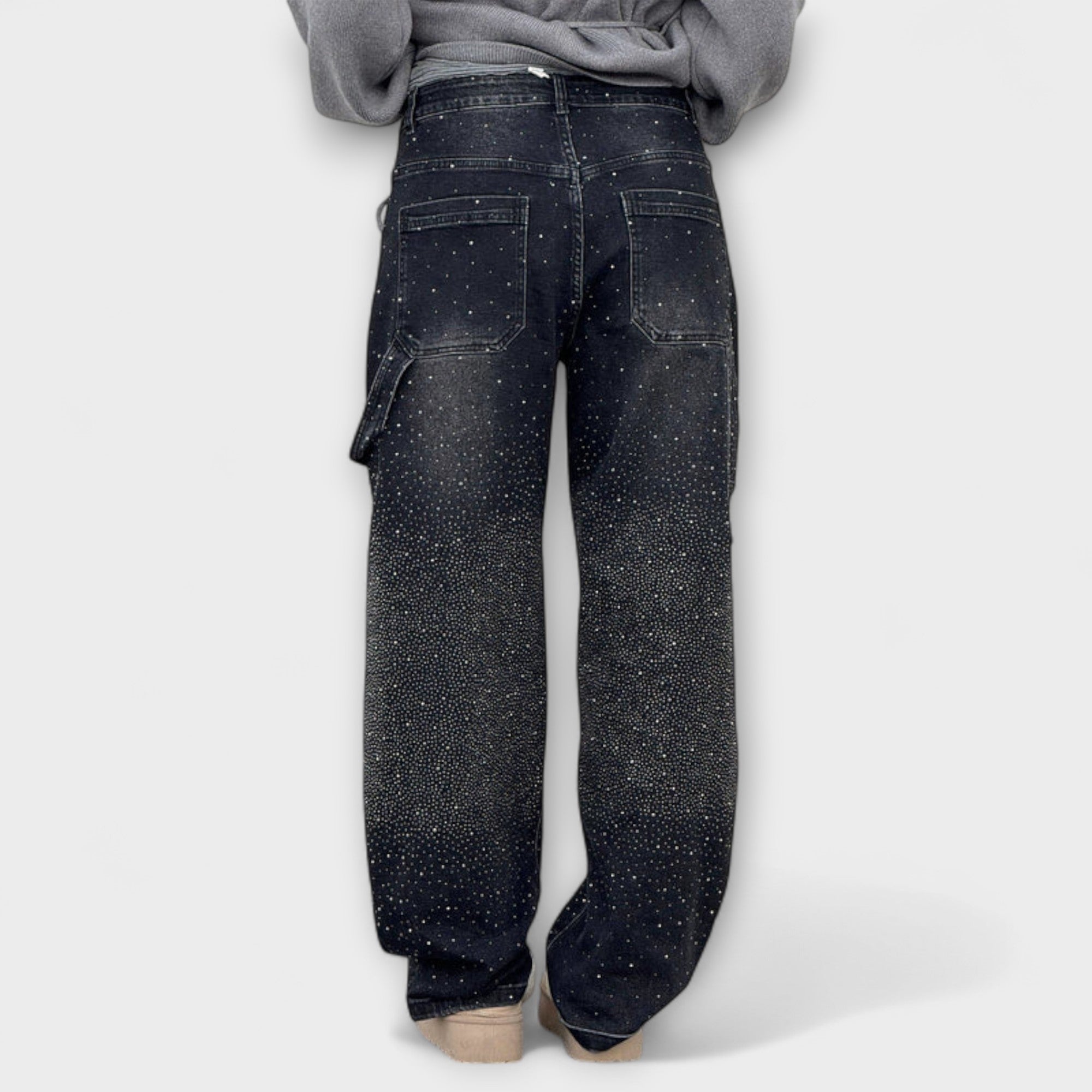 Fable - Blugi denim Shine în stil balloon carpenter