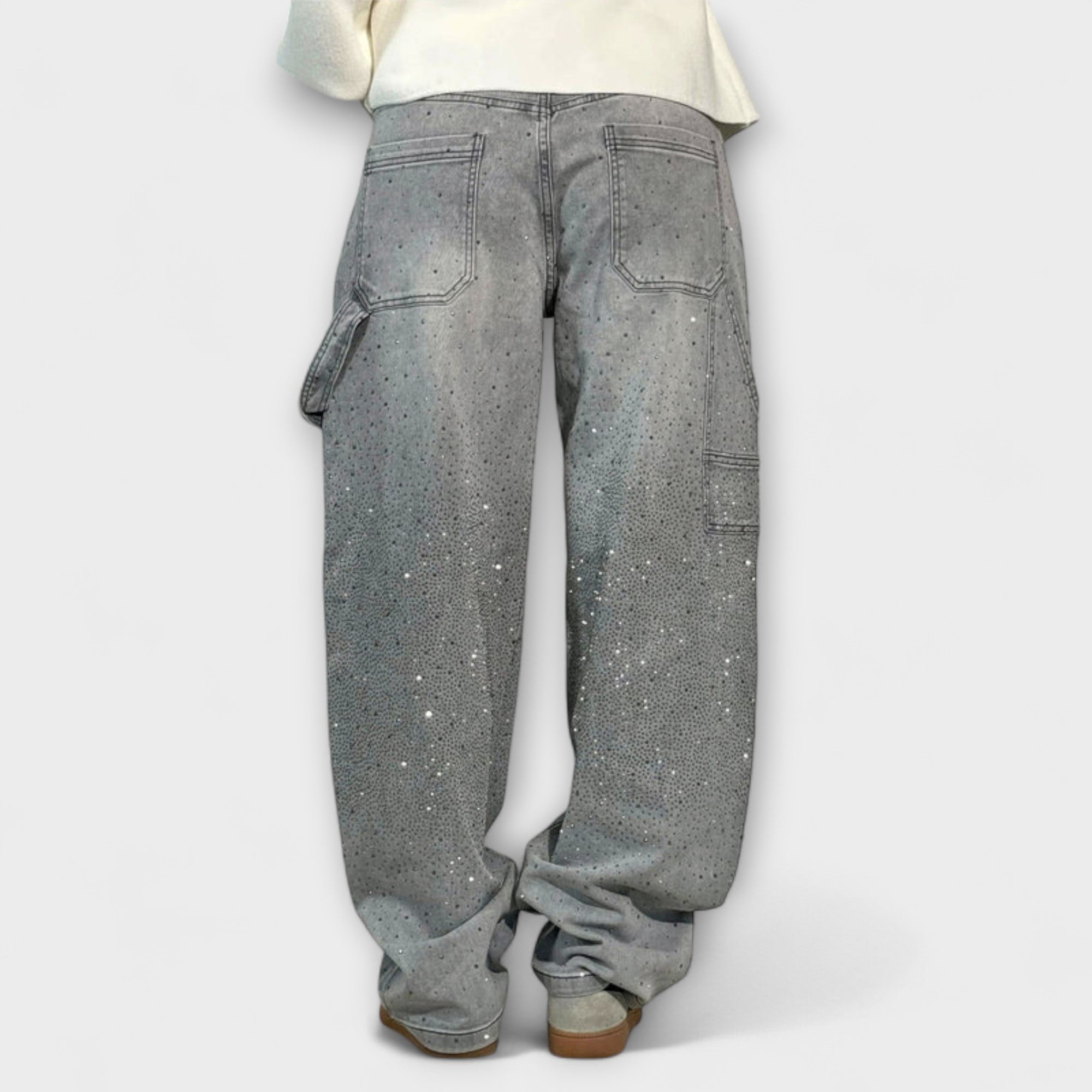 Fable - Blugi denim Shine în stil balloon carpenter
