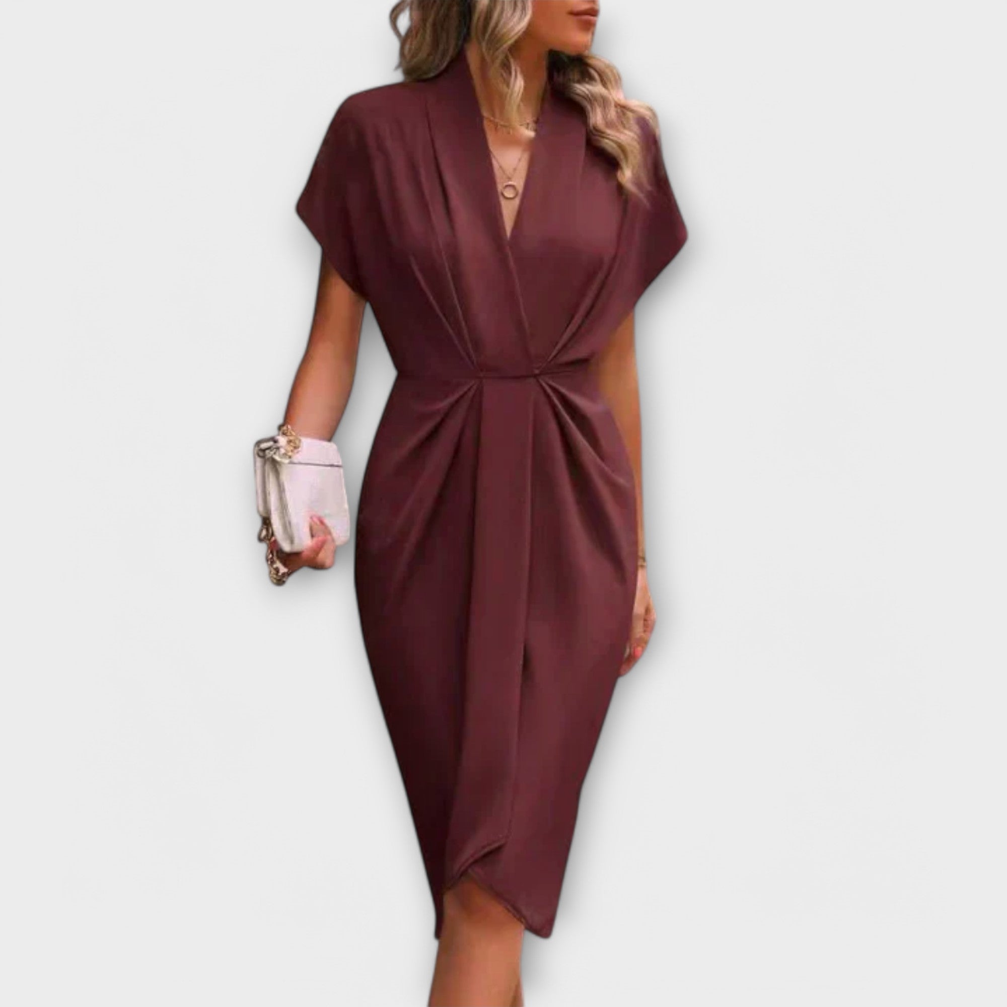 Serena - Rochie midi cu peplum