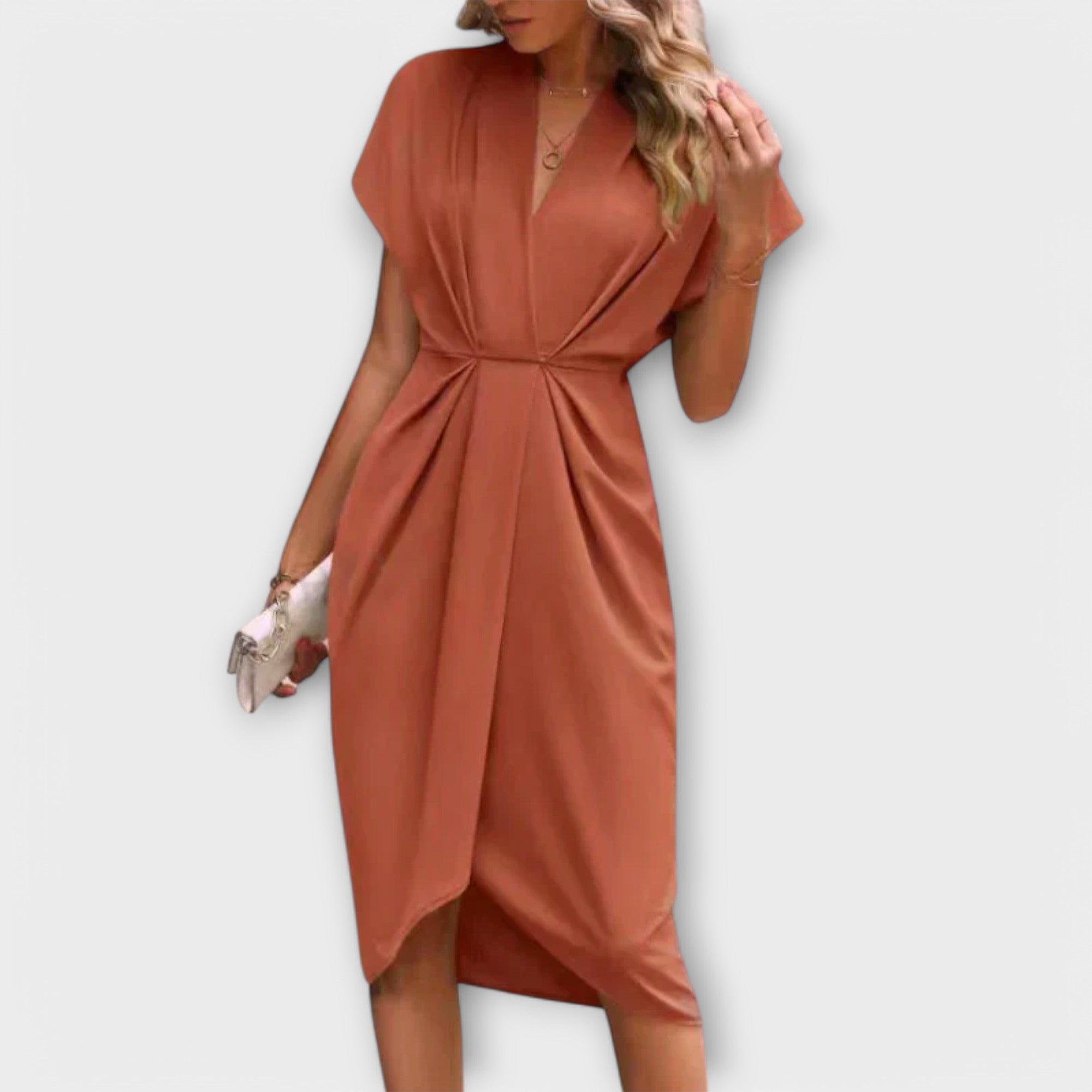 Serena - Rochie midi cu peplum