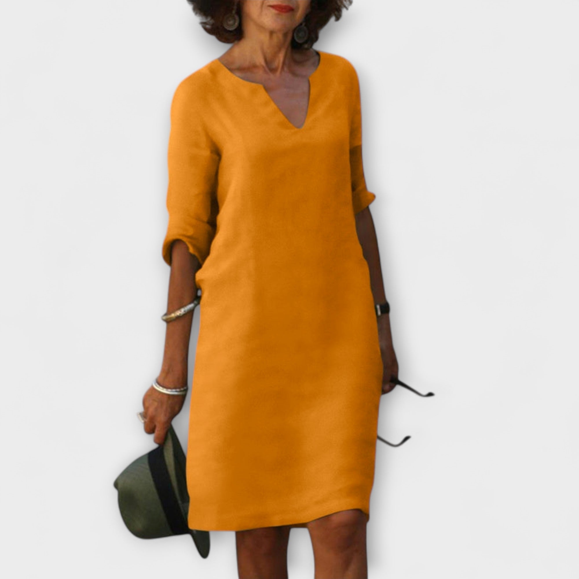 Ellyse - Rochie de vară elegantă cu decolteu în V