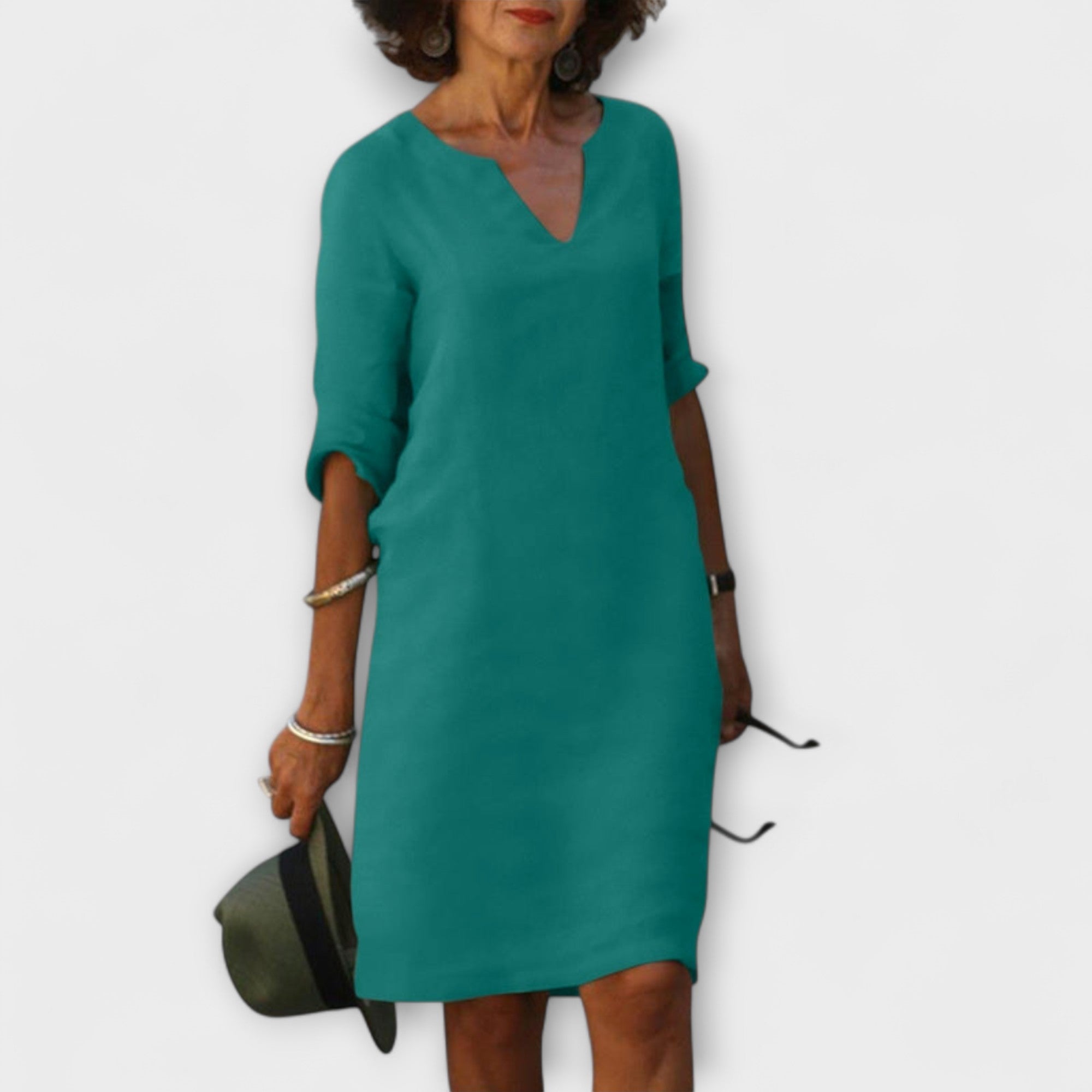 Ellyse - Rochie de vară elegantă cu decolteu în V
