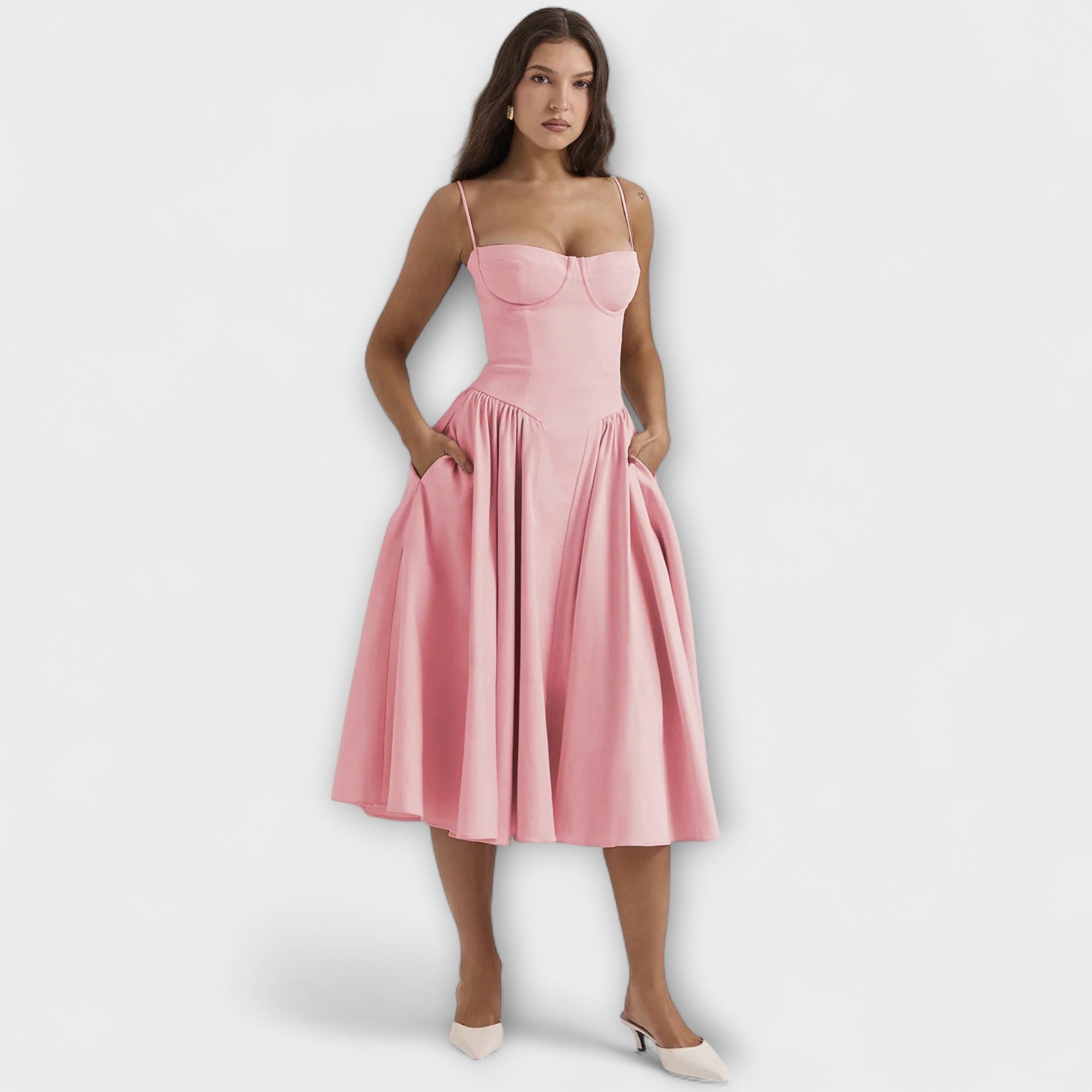 Rosalie - Rochie corset elegantă fără mâneci