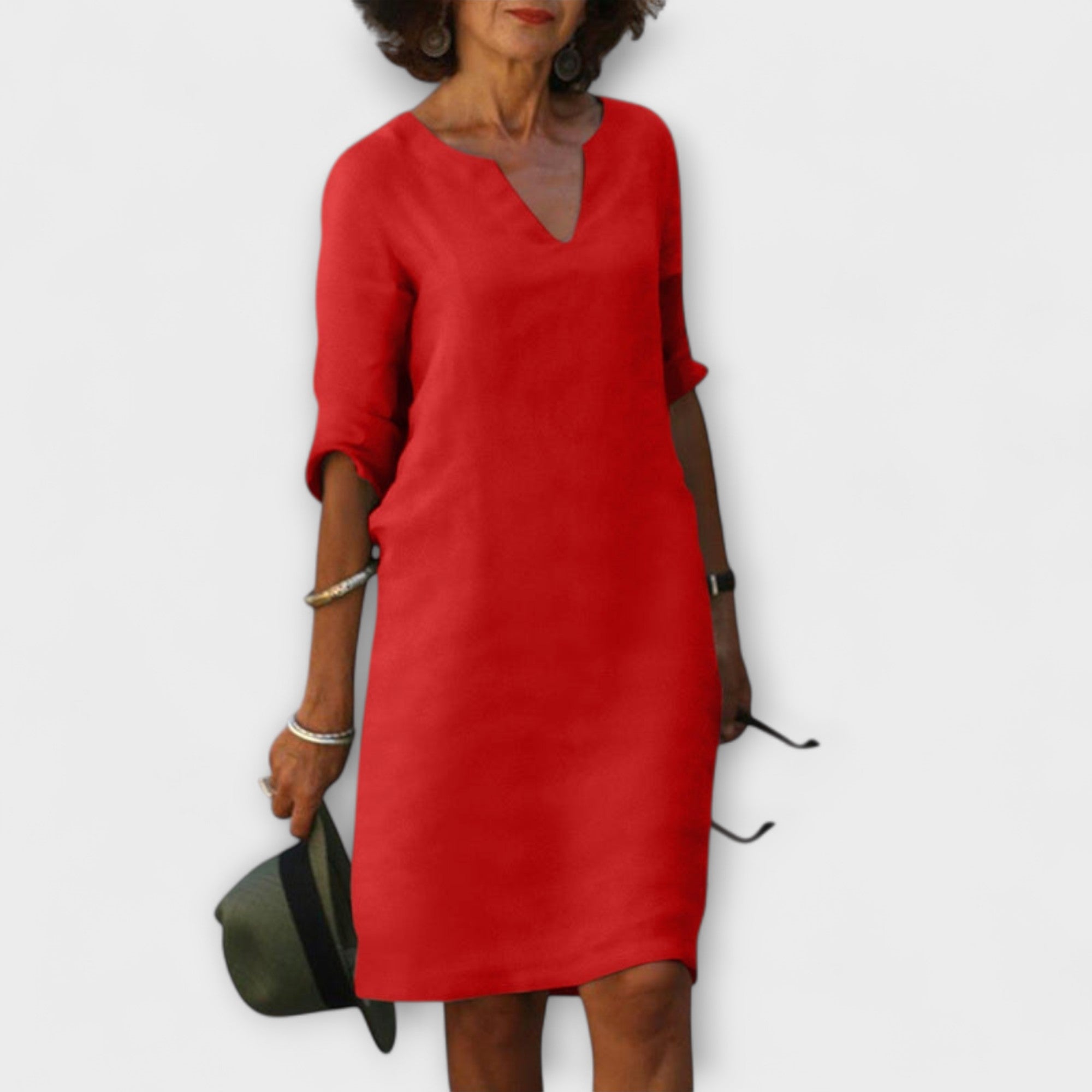 Ellyse - Rochie de vară elegantă cu decolteu în V
