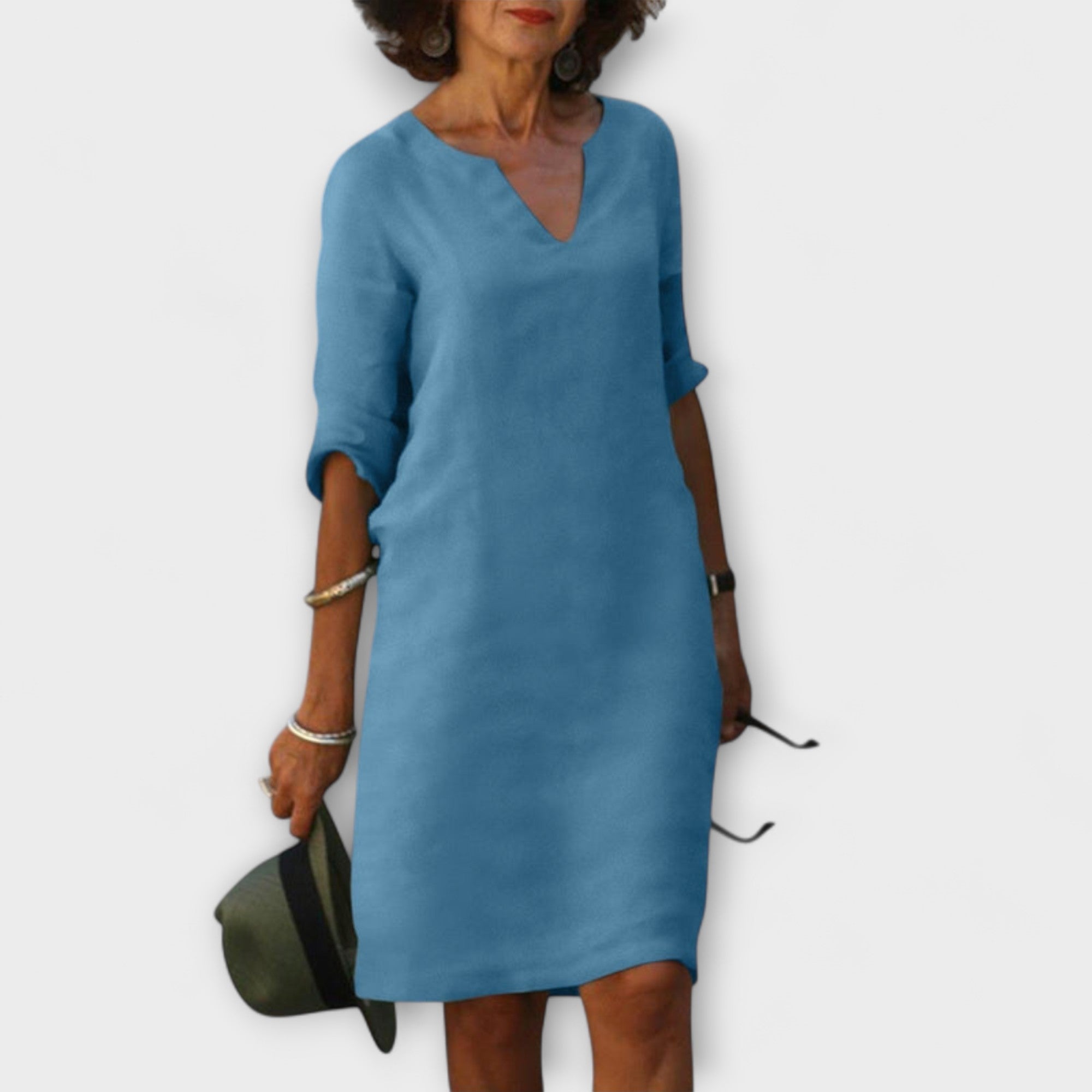 Ellyse - Rochie de vară elegantă cu decolteu în V