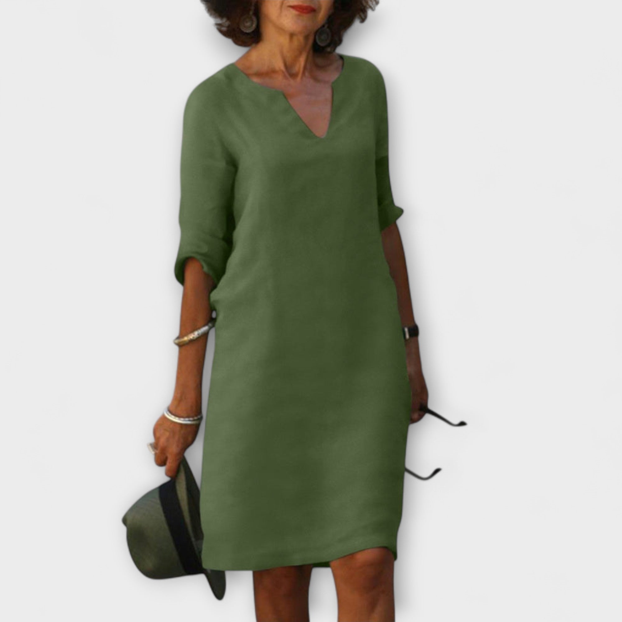 Ellyse - Rochie de vară elegantă cu decolteu în V