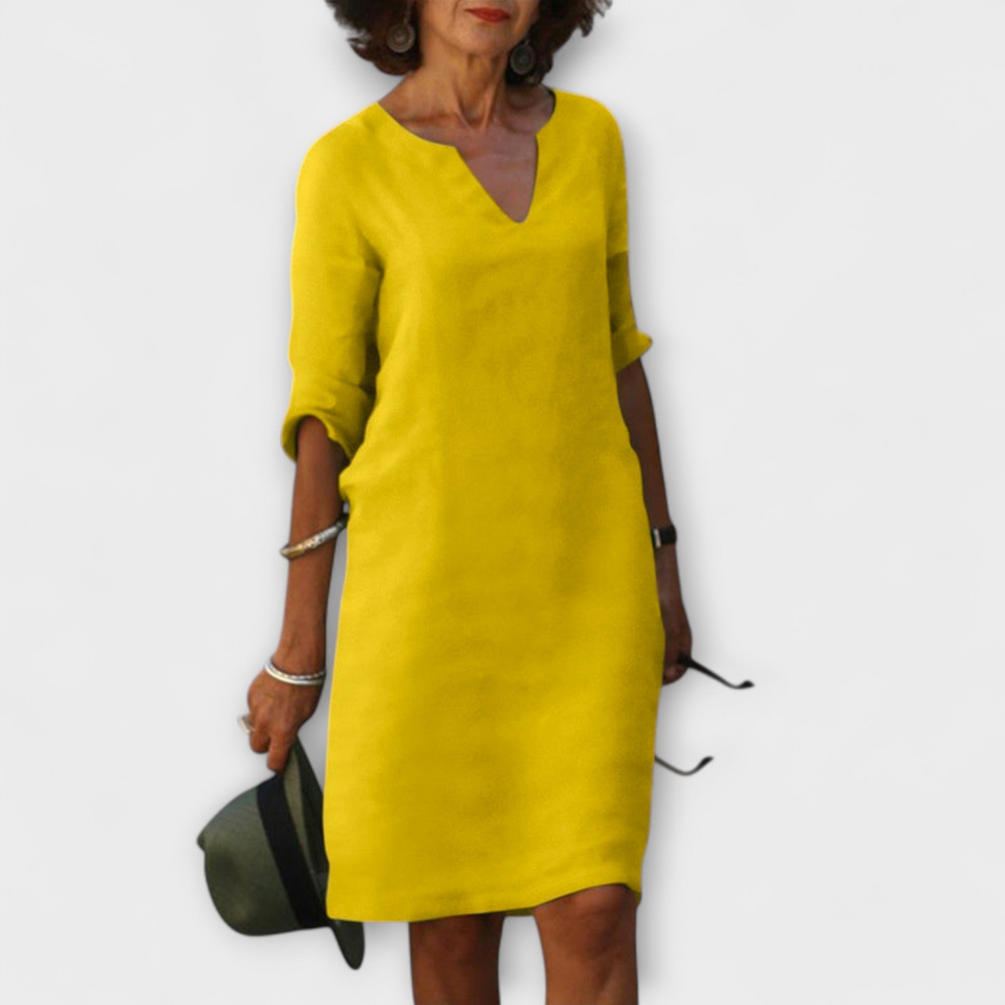 Ellyse - Rochie de vară elegantă cu decolteu în V