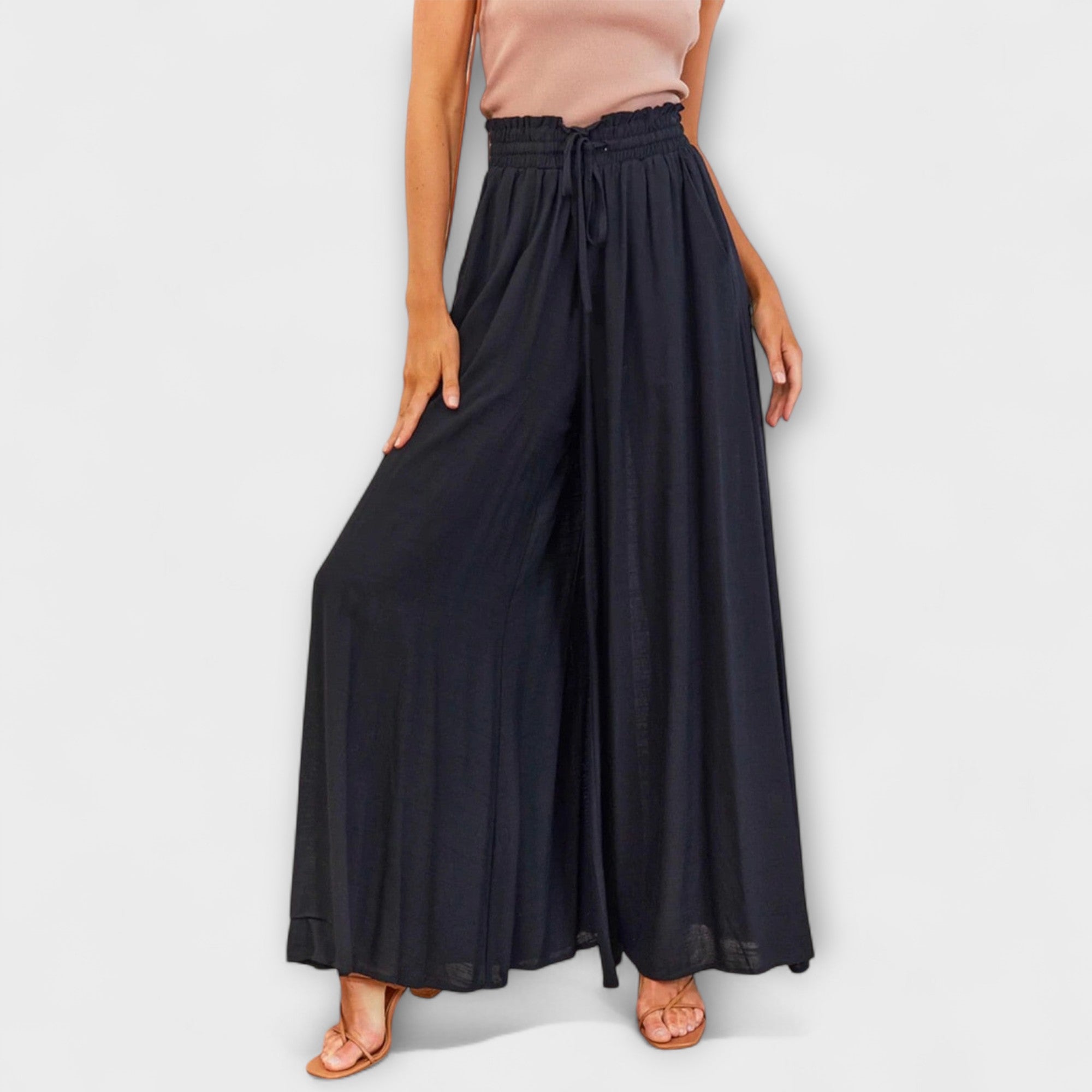 Oralith - Pantaloni confortabili cu coaste elastice