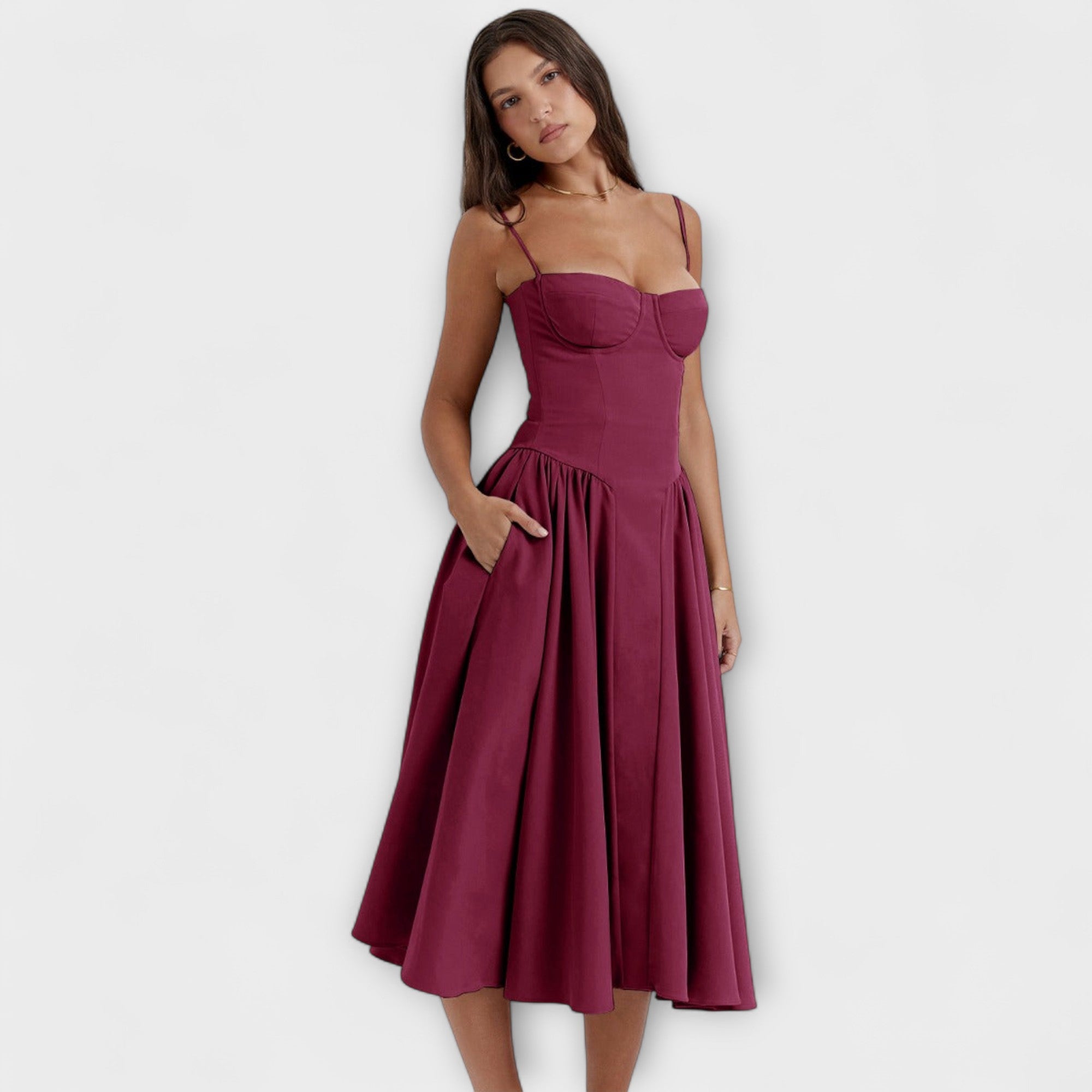 Rosalie - Rochie corset elegantă fără mâneci