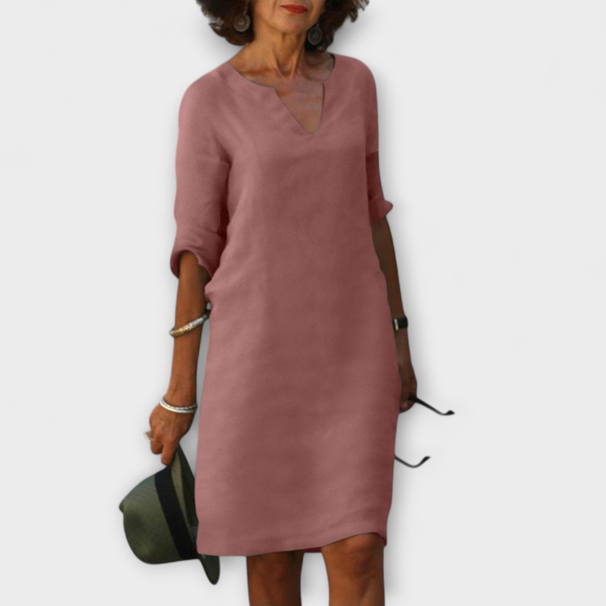 Ellyse - Rochie de vară elegantă cu decolteu în V