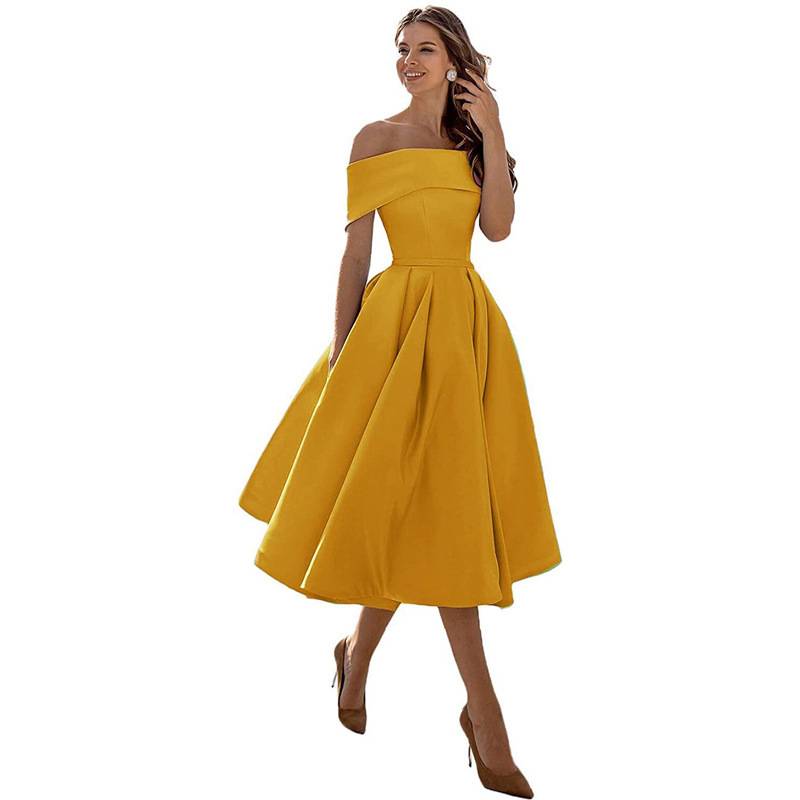Romy - Rochie Maxi elegantă cu umeri goi și drapaje