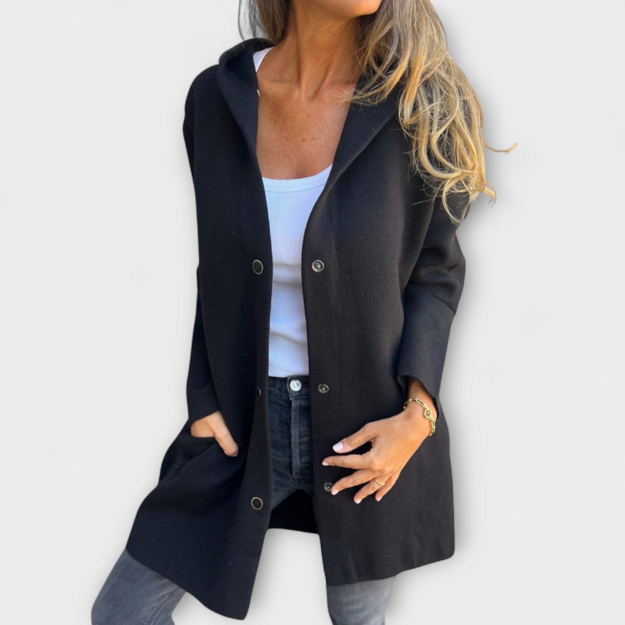 Jasmine - Geacă casual pentru femei cu glugă