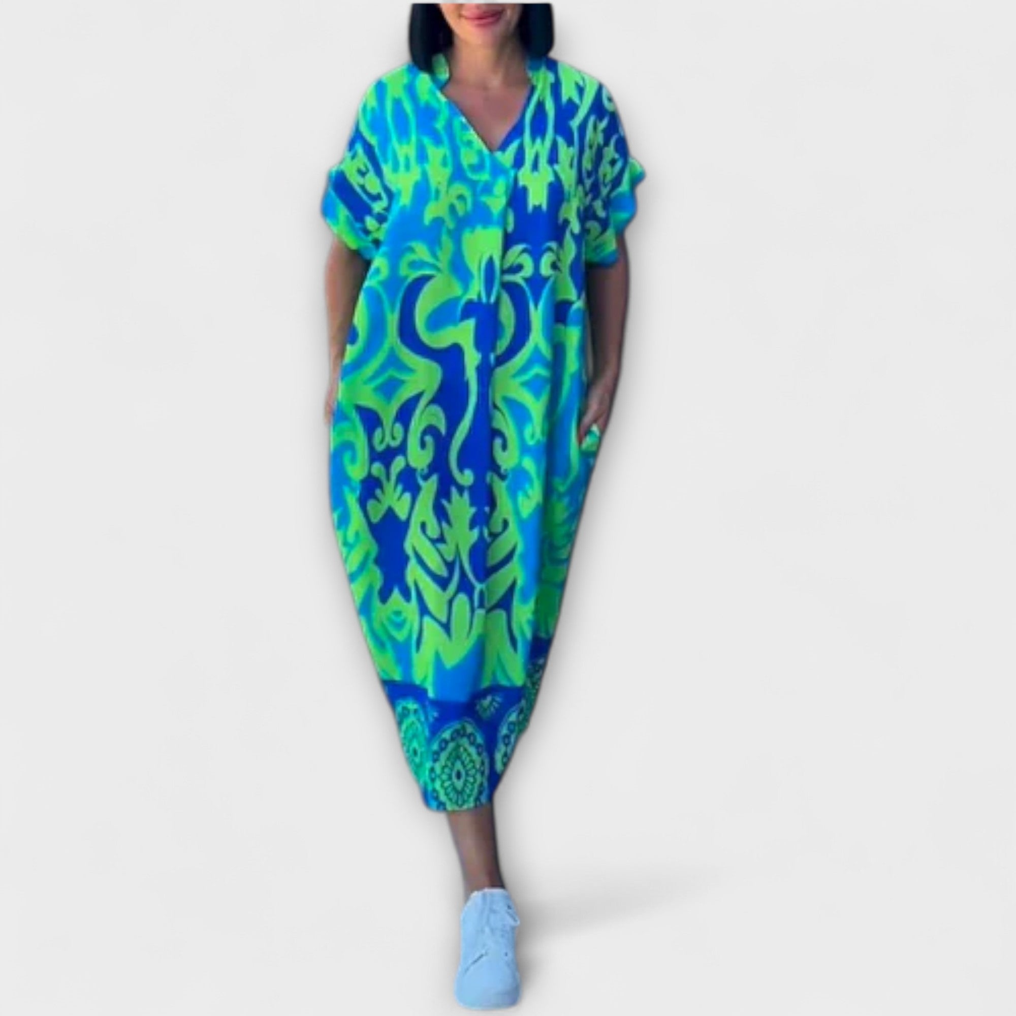 Elena - Rochie de flori elegantă